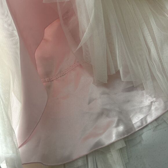 Couture Princess Dress‎ Kids 7 Tulle Tiered layered  Sleeveless Formal - Picture 5 of 6